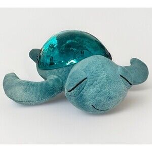 CLOUD B Tranquil Turtle Baby Night Light Sound Soother Ocean Projector Aqua Teal
